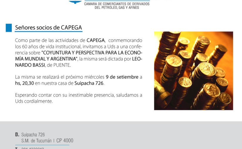 Conferencia: Coyuntura y perspectiva para la economía mundial y argentina