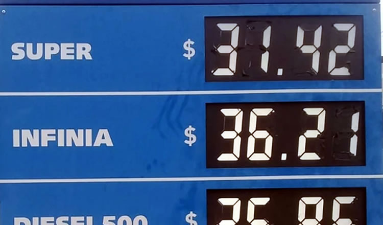 La venta de nafta Premium cayó por el aumento de precios