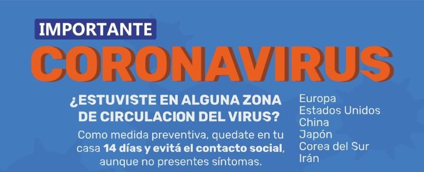 Importante: Coronavirus