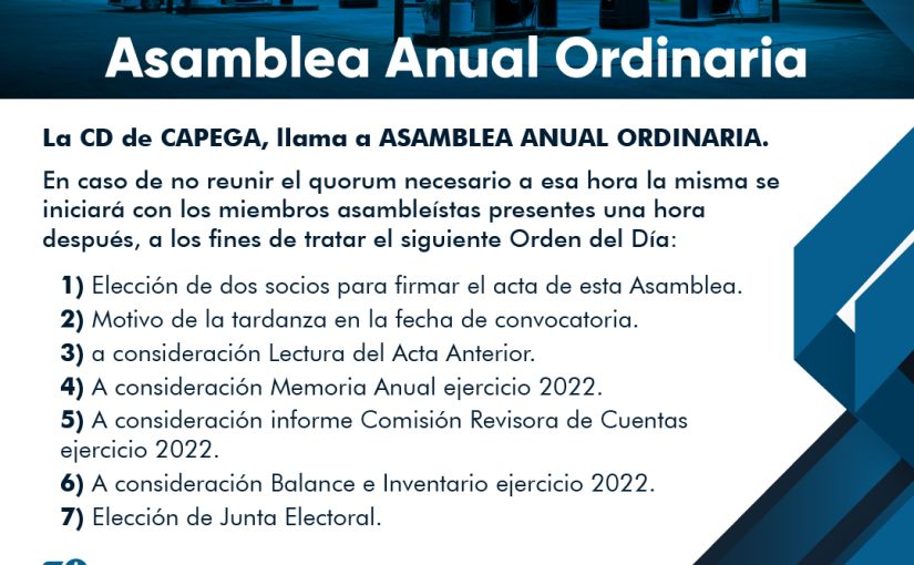 Asamblea Anual Ordinaria
