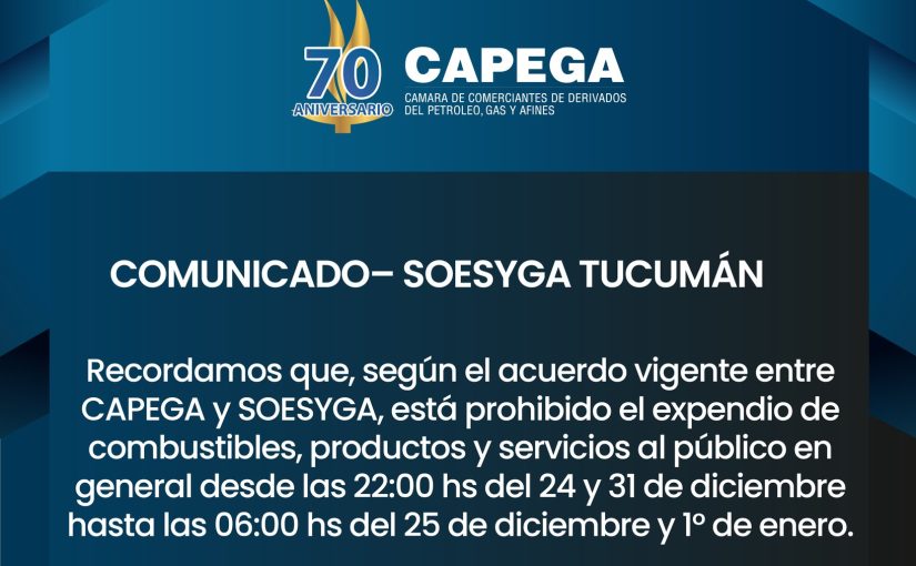 Horarios de atención en estaciones de servicio por Navidad y Año Nuevo